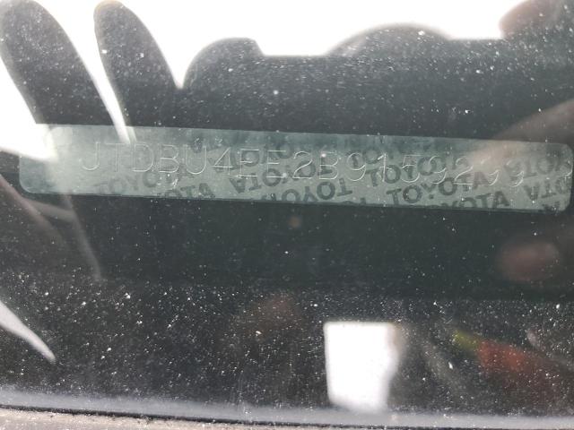 Photo 10 from auction – 2011 TOYOTA COROLLA BA with VIN JTDBU4EE2B9159299