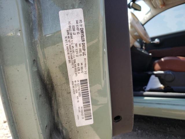 Photo 10 from auction – 2012 FIAT 500 LOUNGE with VIN 3C3CFFCR8CT303953