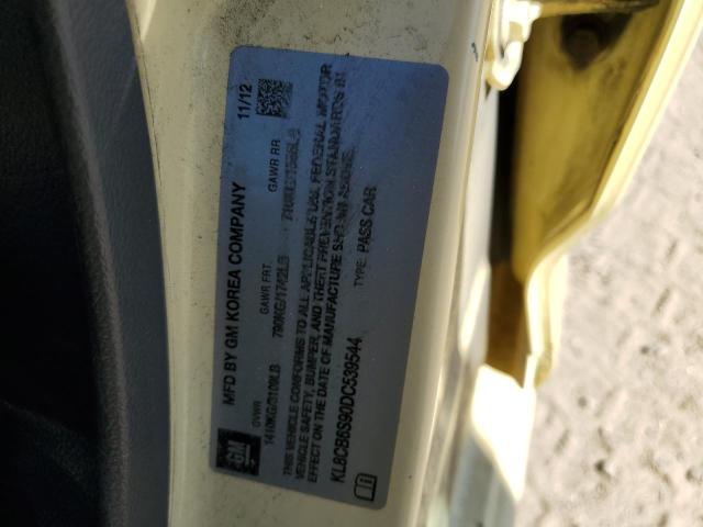 Photo 10 from auction – 2013 CHEVROLET SPARK LS with VIN KL8CB6S90DC539544