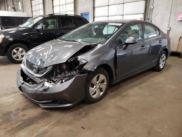 Photo 2 from auction – 2013 HONDA CIVIC LX with VIN 19XFB2F54DE099549