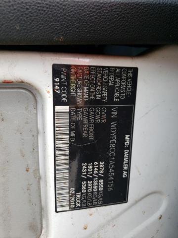 Photo 10 from auction – 2010 FREIGHTLINER SPRINTER 2 with VIN WDYPE8CC1A5454156