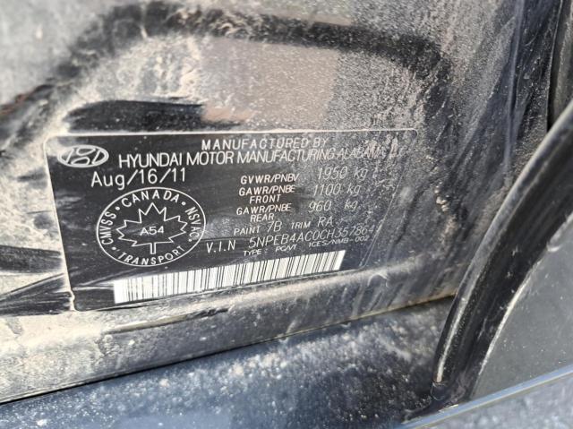 Photo 10 from auction – 2012 HYUNDAI SONATA GLS with VIN 5NPEB4AC0CH357864
