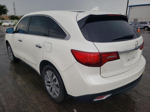 Photo 3 from auction – 2016 ACURA MDX TECHNO with VIN 5FRYD3H6XGB015293