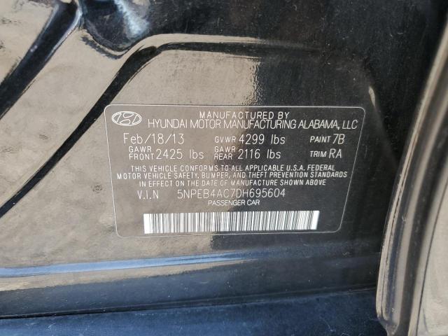 Photo 10 from auction – 2013 HYUNDAI SONATA GLS with VIN 5NPEB4AC7DH695604