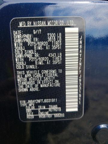 Photo 10 from auction – 2018 NISSAN ARMADA PLA with VIN JN8AY2NF7J9331911