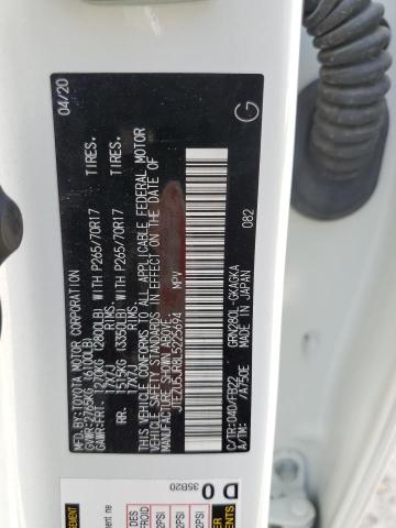 Photo 10 from auction – 2020 TOYOTA 4RUNNER SR with VIN JTEZU5JR8L5225694