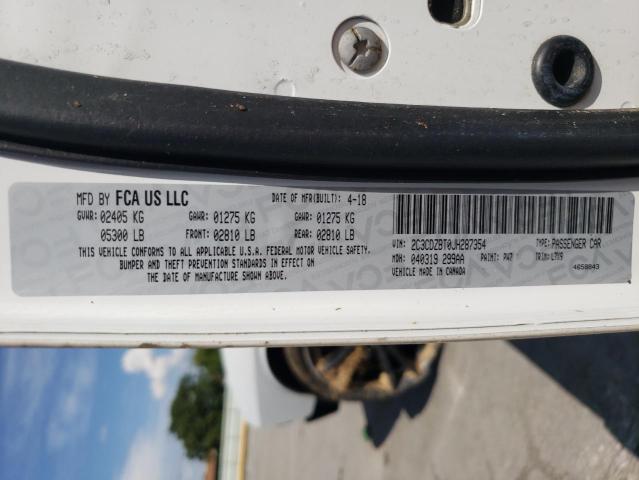 Photo 10 from auction – 2018 DODGE CHALLENGER with VIN 2C3CDZBT0JH287354