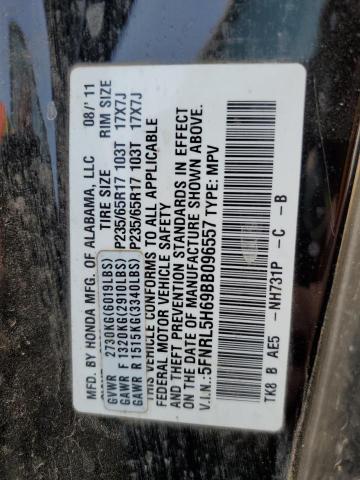 Photo 10 from auction – 2011 HONDA ODYSSEY EX with VIN 5FNRL5H69BB096557
