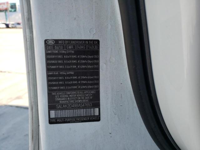 Photo 10 from auction – 2011 LAND ROVER LR4 with VIN SALAK2D49BA547653