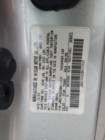 Photo 10 from auction – 2008 INFINITI G37 BASE with VIN JNKCV64E08M117121