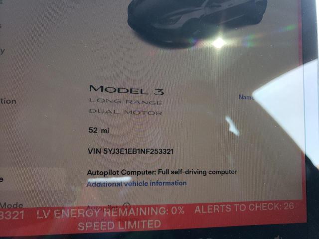 Фото 8 с аукциона – 2022 TESLA MODEL 3 с VIN 5YJ3E1EB1NF253321