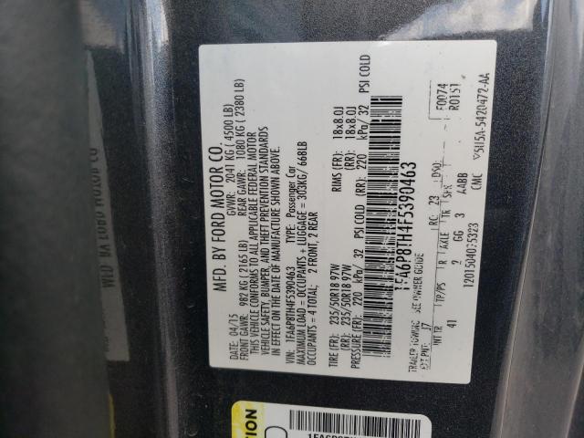 Photo 10 from auction – 2015 FORD MUSTANG with VIN 1FA6P8TH4F5390463