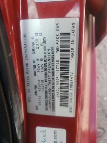 Photo 10 from auction – 2015 MAZDA 6 TOURING with VIN JM1GJ1V59F1197758