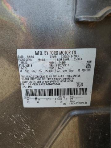 Photo 10 from auction – 2010 FORD EDGE SEL with VIN 2FMDK3JC2ABA26844