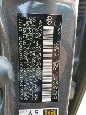 Photo 10 from auction – 2017 TOYOTA PRIUS with VIN JTDKARFU2H3040126