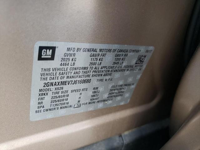 Photo 10 from auction – 2018 CHEVROLET EQUINOX PR with VIN 2GNAXMEV7J6160680