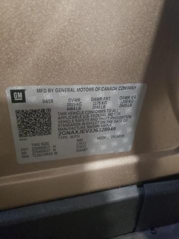 Photo 10 from auction – 2018 CHEVROLET EQUINOX LT with VIN 2GNAXJEV2J6328949