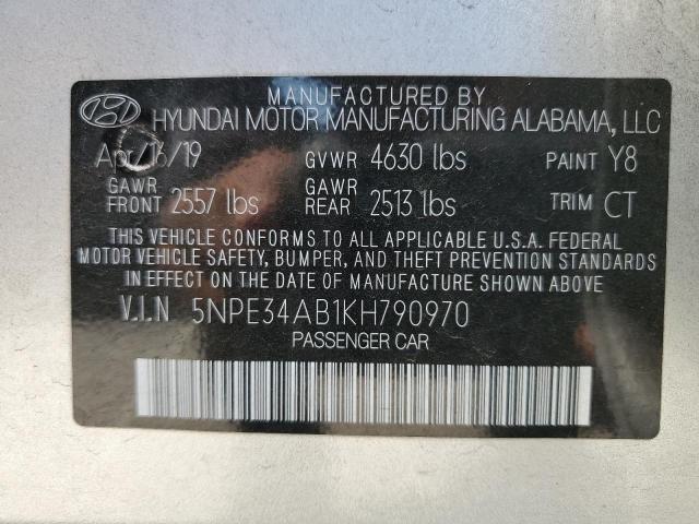 Photo 10 from auction – 2019 HYUNDAI SONATA LIM with VIN 5NPE34AB1KH790970