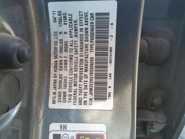 Photo 10 from auction – 2011 HONDA INSIGHT LX with VIN JHMZE2H57BS009269