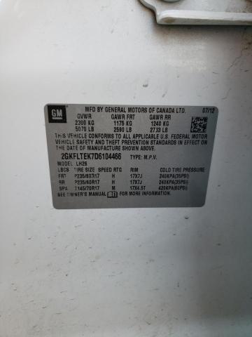 Photo 10 from auction – 2013 GMC TERRAIN SL with VIN 2GKFLTEK7D6104466