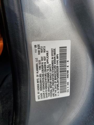 Photo 10 from auction – 2010 HONDA ODYSSEY with VIN 5FNRL3H75AB035539