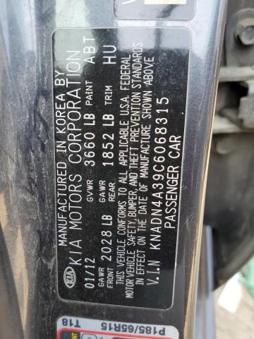 Photo 10 from auction – 2012 KIA RIO EX with VIN KNADN4A39C6068315