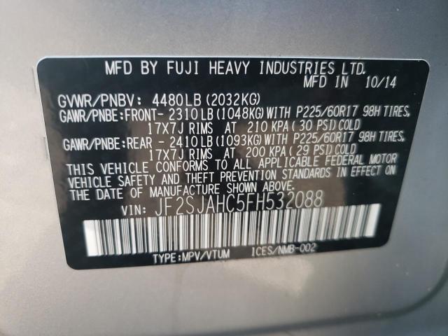 Photo 10 from auction – 2015 SUBARU FORESTER 2 with VIN JF2SJAHC5FH532088