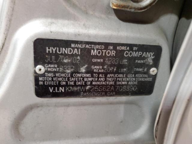 Photo 10 from auction – 2002 HYUNDAI SONATA GL with VIN KMHWF25S62A708390