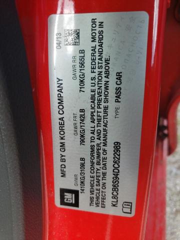 Photo 10 from auction – 2013 CHEVROLET SPARK LS with VIN KL8CB6S94DC622989