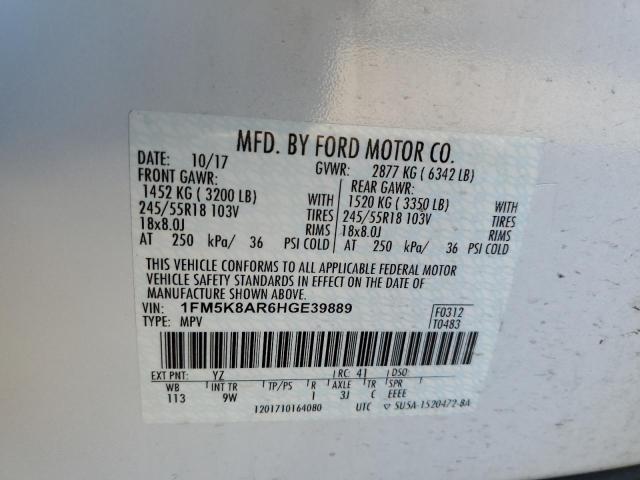 Photo 10 from auction – 2017 FORD EXPLORER P with VIN 1FM5K8AR6HGE39889