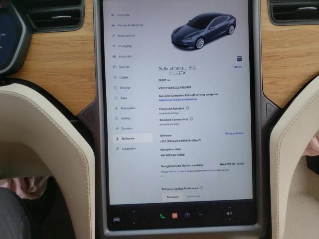 Photo 9 from auction – 2018 TESLA MODEL S with VIN 5YJSA1E29JF262401