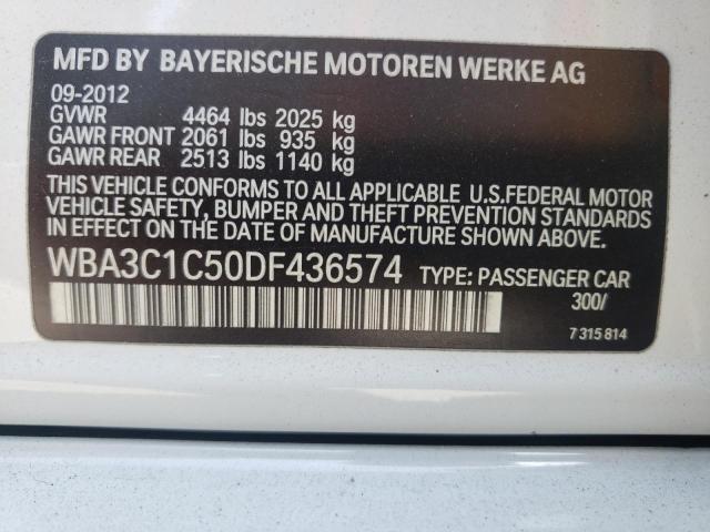 Photo 10 from auction – 2013 BMW 328 I SULE with VIN WBA3C1C50DF436574