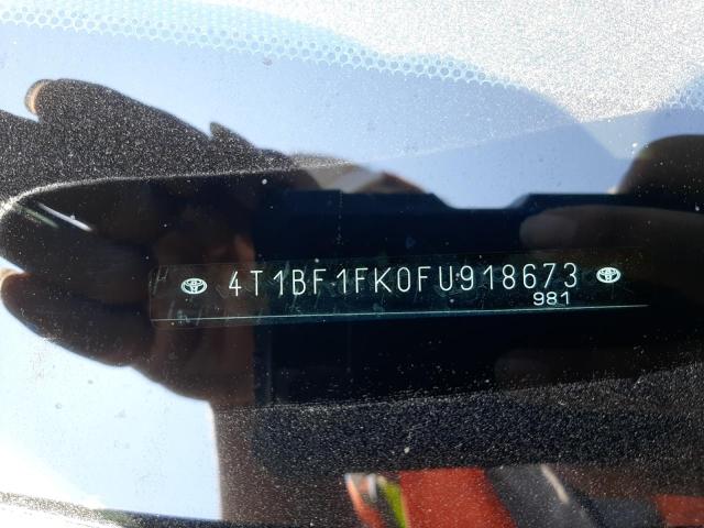 Photo 10 from auction – 2015 TOYOTA CAMRY LE with VIN 4T1BF1FK0FU918673
