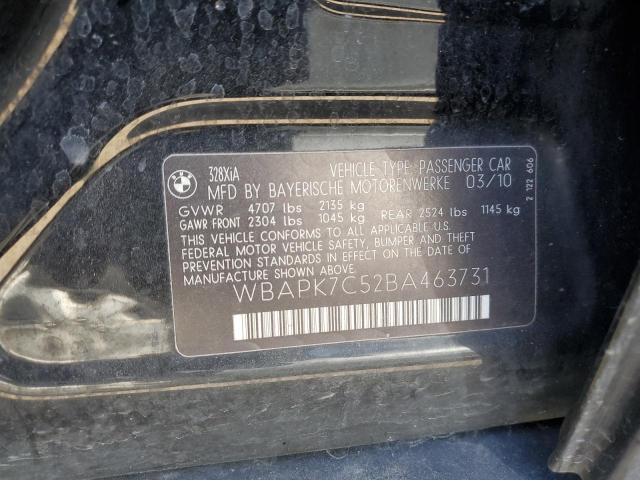 Photo 10 from auction – 2011 BMW 328 XI with VIN WBAPK7C52BA463731