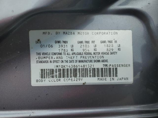 Photo 10 from auction – 2006 MAZDA 3 HATCHBAC with VIN JM1BK143861481521