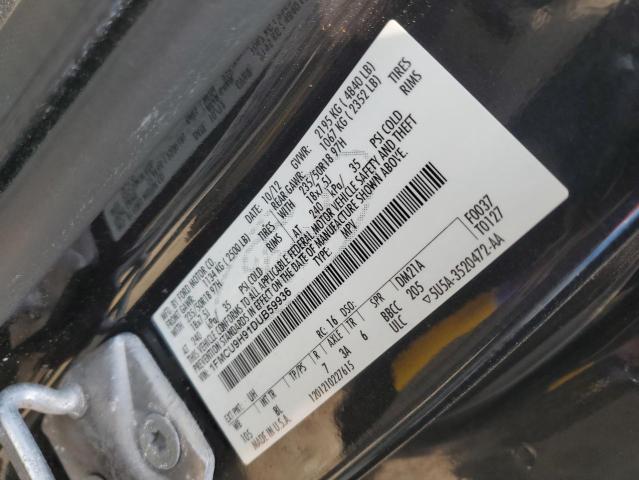Photo 10 from auction – 2013 FORD ESCAPE SEL with VIN 1FMCU9H91DUB59936