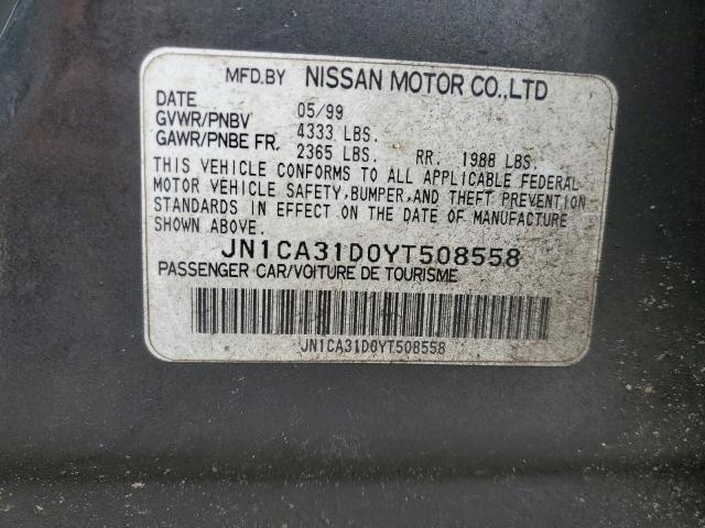 Photo 10 from auction – 2000 NISSAN MAXIMA GLE with VIN JN1CA31D0YT508558