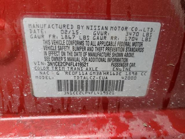 Photo 10 from auction – 2015 NISSAN VERSA NOTE with VIN 3N1CE2CP4FL419521