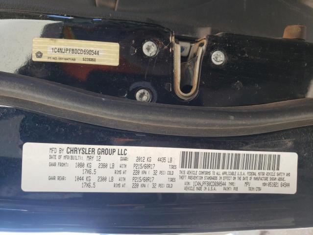 Photo 10 from auction – 2012 JEEP PATRIOT LA with VIN 1C4NJPFB0CD690544