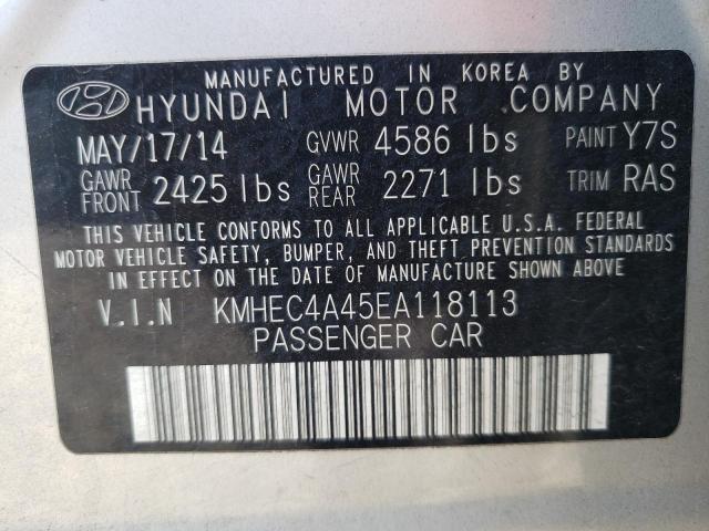 Photo 10 from auction – 2014 HYUNDAI SONATA HYB with VIN KMHEC4A45EA118113
