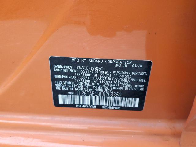 Photo 10 from auction – 2020 SUBARU CROSSTREK with VIN JF2GTAEC9LH263352