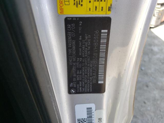 Photo 10 from auction – 2008 BMW 128 I with VIN WBAUN13508VH80306