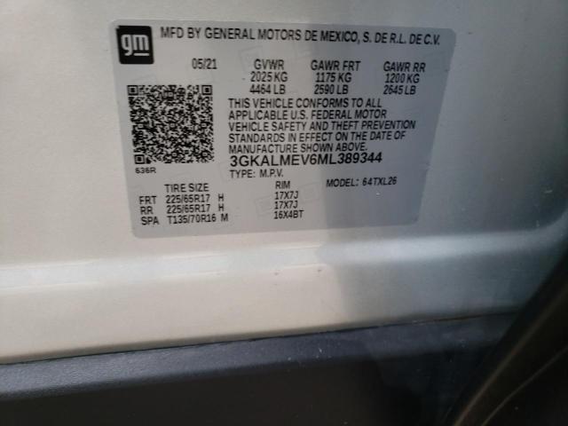Photo 10 from auction – 2021 GMC TERRAIN SL with VIN 3GKALMEV6ML389344