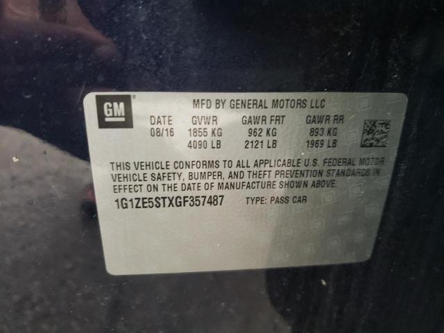 Photo 10 from auction – 2016 CHEVROLET MALIBU LT with VIN 1G1ZE5STXGF357487