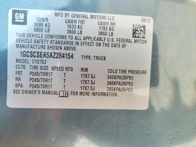Photo 10 from auction – 2010 CHEVROLET SILVERADO with VIN 1GCSCSEA5AZ284154