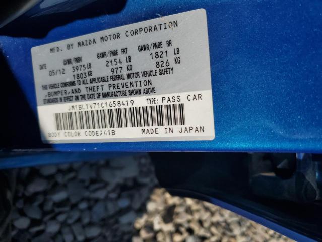 Photo 10 from auction – 2012 MAZDA 3 I with VIN JM1BL1V71C1658419