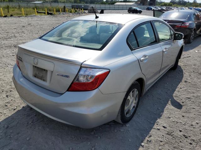 Photo 4 from auction – 2012 HONDA CIVIC HYBR with VIN JHMFB4F20CS004576