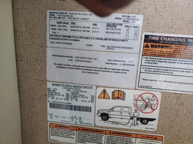 Photo 10 from auction – 2015 FORD F53 with VIN 1F66F5DY6F0A05625