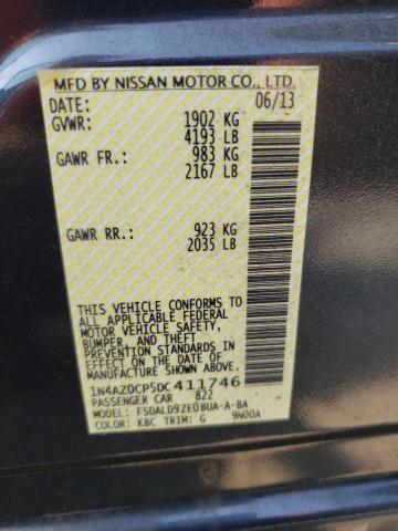Photo 10 from auction – 2013 NISSAN LEAF S with VIN 1N4AZ0CP5DC411746