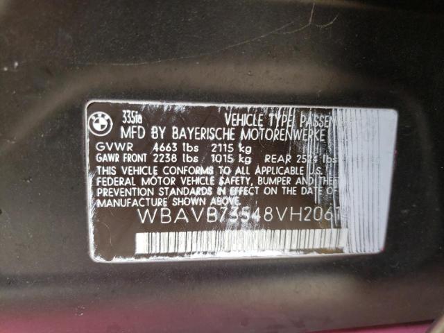 Photo 10 from auction – 2008 BMW 335 I with VIN WBAVB73548VH20612